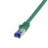 Фото #1 товара LogiLink Patchkabel Ultraflex Cat.6a S/Ftp grün 0.25 m - Cable - Network