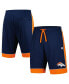 Фото #1 товара Men's Navy/Orange Denver Broncos Fan Favorite Fashion Shorts