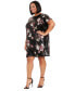 Plus Size Bloom Sequined Shift Dress