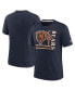 Men's Navy Chicago Bears Wordmark Logo Tri-Blend T-shirt