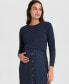 ფოტო #8 პროდუქტის Women's Mock Sweater Maternity Nursing Dress