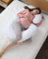 Фото #1 товара Hypoallergenic Down Alternative Total Body J Shaped Pillow with Zippered Cover