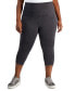 Plus Size Space-Dye Cropped Leggings, Created for Macy's