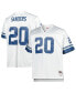 Фото #4 товара Men's Barry Sanders White Detroit Lions Big and Tall 1996 Retired Player Replica Jersey