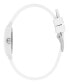 Women's Analog White Silicone Watch 32mm