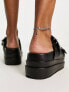 Public Desire Lozzy embellished flatforms in black pu