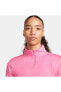 Фото #5 товара Футболка женская Nike One Half Zip Long Sleeve Top - Pink