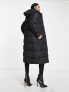 Threadbare Onyx 2 in 1 longline gilet and puffer coat in black