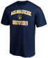 Фото #3 товара Men's Navy Milwaukee Brewers Heart and Soul T-shirt