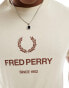 Фото #3 товара Fred Perry graphic t-shirt in beige