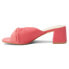 Фото #3 товара BEACH by Matisse Juno Block Heels Womens Pink Dress Sandals JUNO-661