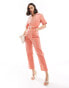 & Other Stories belted jumpsuit in coral