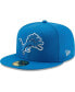 Фото #1 товара Men's Blue Detroit Lions Team Basic 59FIFTY Fitted Hat