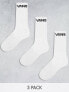 Vans Classic 3 pack socks in white