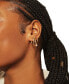 ფოტო #3 პროდუქტის Diamond Double Small Hoop Earrings (1/4 ct. t.w.) in Gold Vermeil, Created for Macy's