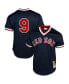 Фото #4 товара Men's Ted Williams Boston Red Sox 1990 Authentic Cooperstown Collection Batting Practice Jersey - Navy Blue