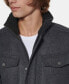 Фото #4 товара Men's Textured Wool Sherpa Inner Collar Jacket