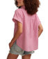 ფოტო #2 პროდუქტის Women's Linen Short-Sleeve Button-Down Shirt