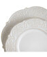 Luna Embossed Scalloped Dinnerware Set of 16 Pieces