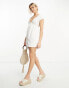 Фото #3 товара ASOS DESIGN crochet smock playsuit in cream