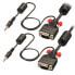 Фото #1 товара Lindy VGA & Audio Cable M/M - black - 1m - 1 m - VGA (D-Sub) + 3.5mm - VGA (D-Sub) + 3.5mm - Black - Male/Male