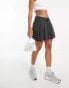 Фото #8 товара ASOS DESIGN pleated mini skirt in washed black