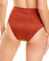 Фото #3 товара Bcbgmaxazria High-Waist Bikini Bottom Women's Red 10