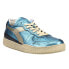 Фото #2 товара Diadora Mi Basket Row Cut Metallic Lace Up Mens Size 7.5 M Sneakers Casual Shoe