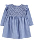 Фото #2 товара Baby Eyelet Chambray Dress NB