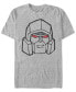 ფოტო #1 პროდუქტის Men's Megatron Face Short Sleeve Crew T-shirt