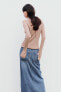 Z1975 denim midi skirt