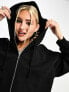 Фото #7 товара Weekday Essence zip hoodie in black