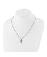 Фото #2 товара Brushed Arrowhead Pendant Cable Chain Necklace