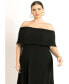 Фото #2 товара Платье длинное с открытыми плечами ELOQUII plus Size