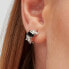 Fancy Mystery Black FMB09 timeless silver single earring