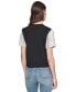 ფოტო #2 პროდუქტის Women's Short-Sleeve Tweed Pocket Top