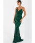 Фото #4 товара Women's Sequin Cross Back Evening Dress