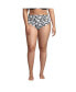 ფოტო #4 პროდუქტის Plus Size Tummy Control High Waisted Bikini Swim Bottoms Print