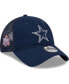 Фото #1 товара Men's Navy Dallas Cowboys Distinct 9TWENTY Adjustable Hat