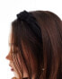 DesignB London bow detail headband in black