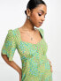 Фото #3 товара Nobody's Child Winnie button jumpsuit in green print