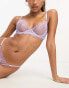 Фото #3 товара Bluebella Monet delicate floral embroidered plunge bra in lilac