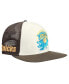 ფოტო #1 პროდუქტის Men's Cream/Brown New York Knicks Glint Sunset Snapback Hat