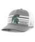 Men's Charcoal Michigan State Spartans Brrr Altitude Trucker Adjustable Hat