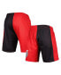 ფოტო #2 პროდუქტის Men's Black, Red Portland Trail Blazers Hardwood Classics 1996 Split Swingman Shorts
