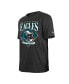 Фото #2 товара Men's Black Philadelphia Eagles Team Logo T-shirt