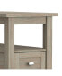 Фото #3 товара Warm Shaker Solid Wood Narrow Side Table