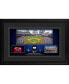 Фото #1 товара New York Mets Framed 10" x 18" Stadium Panoramic Collage with a Piece of Game-Used Baseball - Limited Edition of 500
