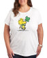 Фото #1 товара Air Waves Trendy Plus Size Peanuts Woodstock St. Patrick's Day Graphic T-shirt