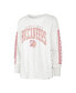 Women's White Distressed Tampa Bay Buccaneers Statement Long Sleeve T-shirt